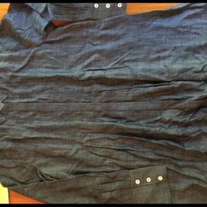 Soft Surroundings Revelle Shirt Dark Chambray